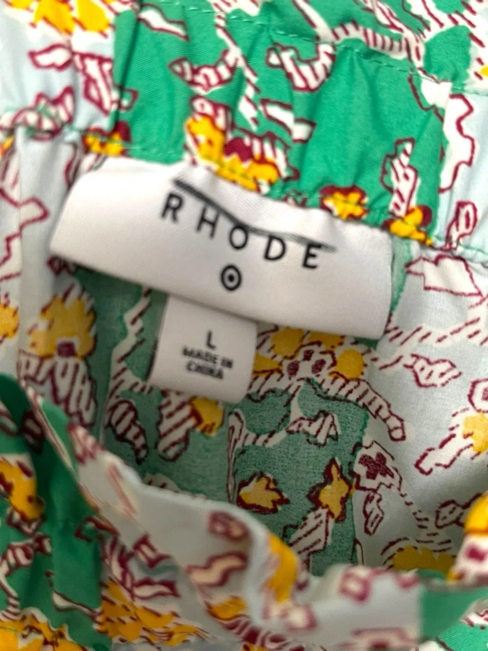 NWT RHODE x Target Mixed Whimsical Floral & Stripe Print Skirt Set L
